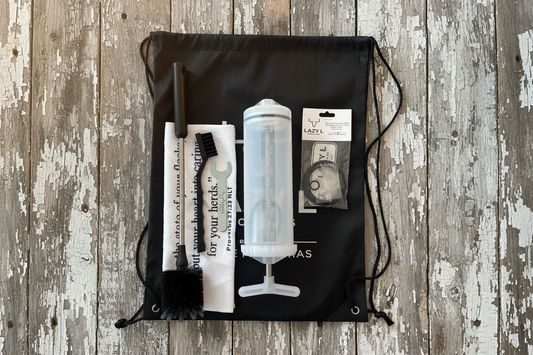 Texas Drench System 600cc Gun Only Kit on worn barn wood