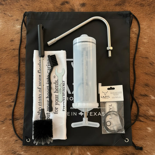 14-Inch Side Drench Nozzle Kit with Upgraded 600cc Labelvage Drench Gun