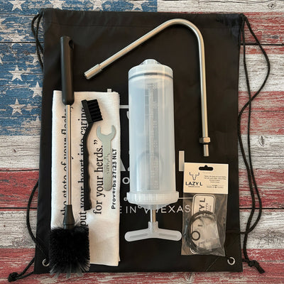 18-Inch Side Drench Nozzle Kit with Upgraded 600cc Labelvage Drench Gun